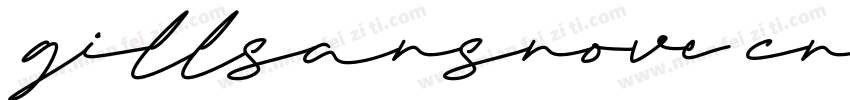 gillsansnove cnheavy字体转换